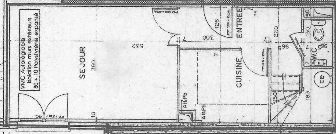 plan appartement 3 pièces duplex niveau bas par INSIDE immobilier à ORSAY
