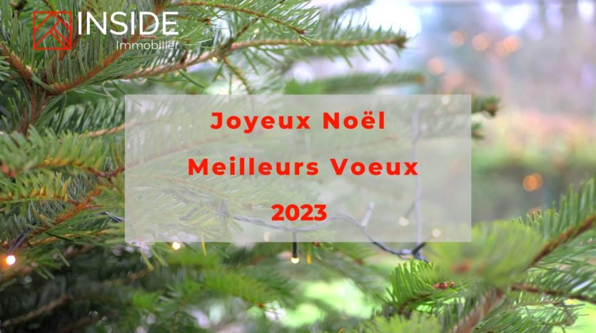 Joyeux-Noël-meilleurs-voeux-2023 par INSIDE immobilier à Orsay